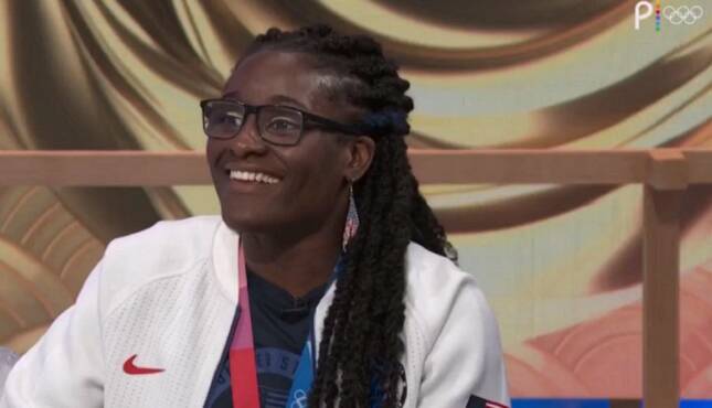 Tamyra Mensah-Stock WWE Olympics Tyra Mae Steele