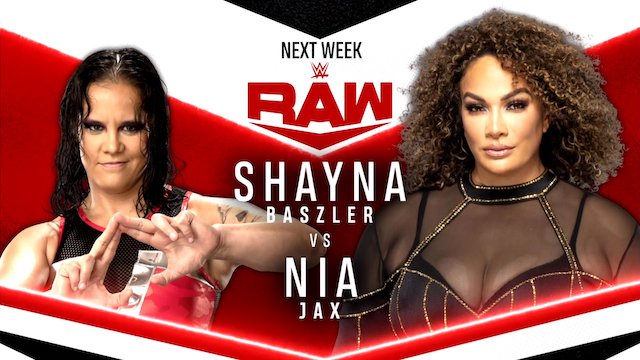 WWE Raw Shayna Baszler vs. Nia Jax