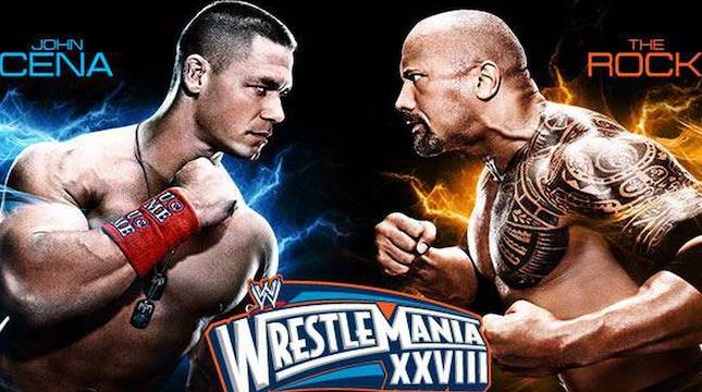 The Rock John Cena, WWE WrestleMania 28