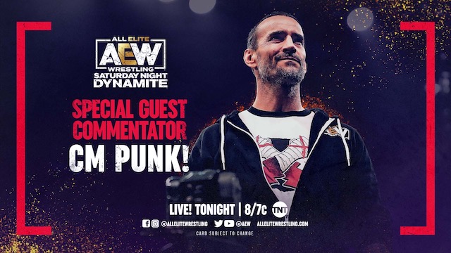AEW Dynamite CM Punk Guest Commentary