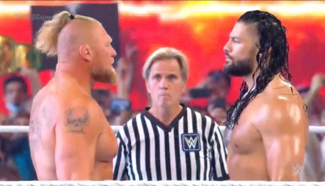 Brock Lesnar Roman Reigns Crown Jewel