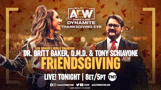 AEW Dynamite Friendsgiving with Britt Baker and Tony Schiavone