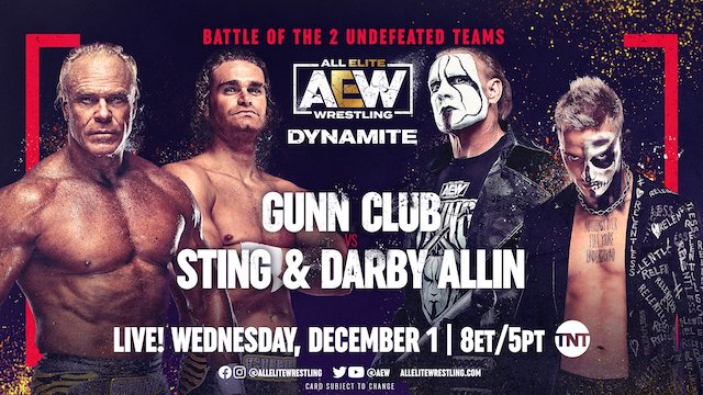 AEW Dynamite The Gunn Club vs. Sting and Darby Allin
