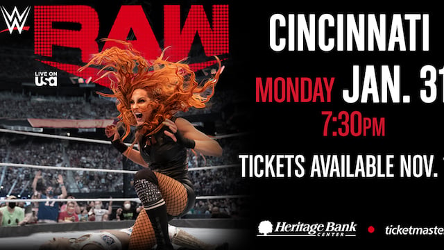 WWE Monday Night Raw January 31 Cincinnati