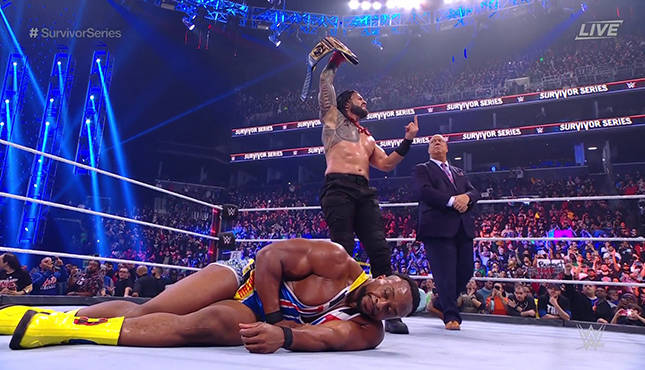 WWE Survivor Series Roman Reigns Big E.