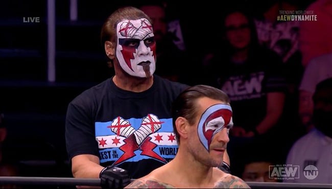 sting wrestler face paint