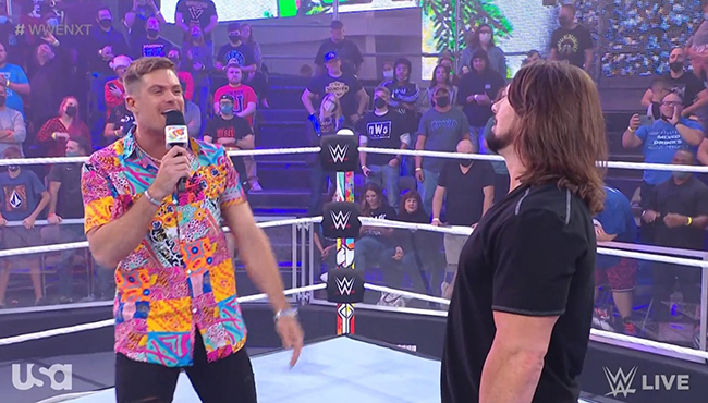 WWE NXT Grayson Waller AJ Styles