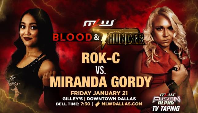 MLW Blood and Thunder Rok-C Miranda Gordy