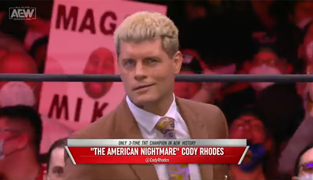 Cody Rhodes Challenges Sammy Guevara To Tnt Title Match At Aew Dynamite