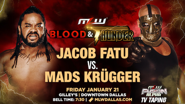 MLW Blood & Thunder Jacob Fatu vs. Mads Krugger