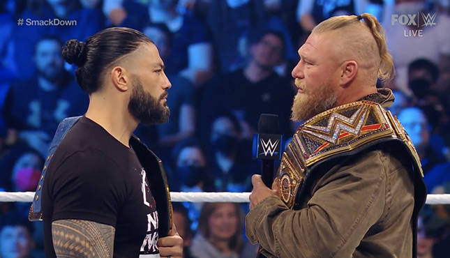 Roman Reigns Brock Lesnar WWE Smackdown