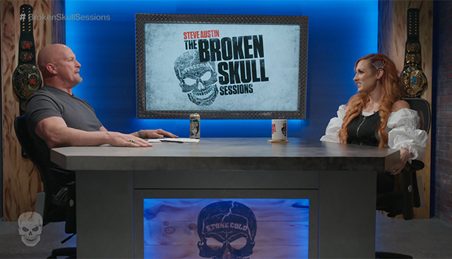 Steve Austin Becky Lynch WWE Broken Skull Sessions