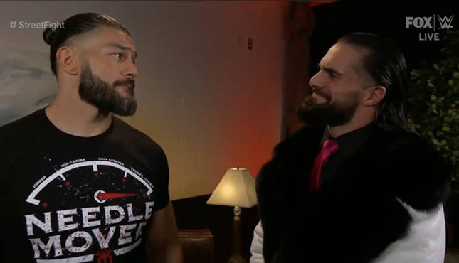 WWE Smackdown Roman Reigns Seth Rollins