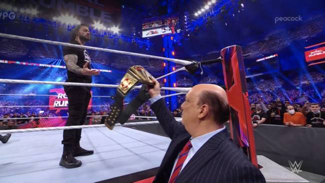 Roman Reigns Paul Heyman Royal Rumble