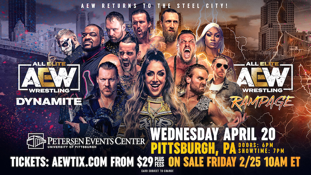 AEW Returning to Pittsburgh in April with Dynamite & Rampage Taping ...