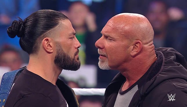 Roman Reigns Bill Goldberg WWE Smackdown