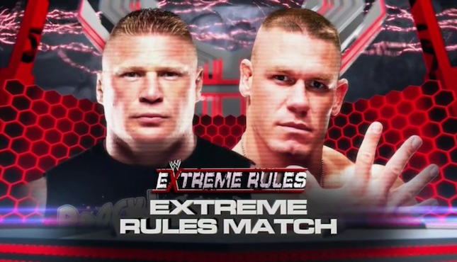 Brock Lesnar John Cena Extreme Rules