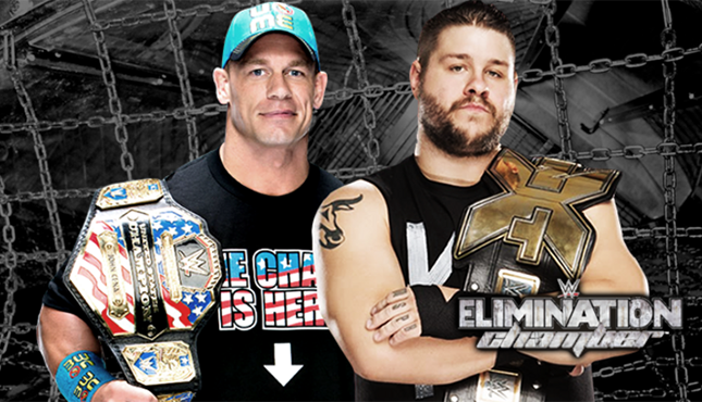 Kevin Owens John Cena WWE Elimination Chamber 2015