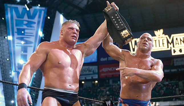 WrestleMania 19 Brock Lesnar Kurt Angle
