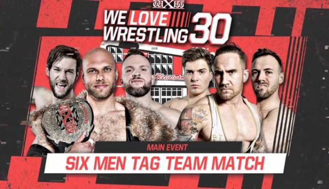 wXw We Love Wrestling 30 - Jurn Simmons / Bobby Gunns / Michael Knight vs. Tristan Archer / Nikita Charisma / Michael Schenkenberg