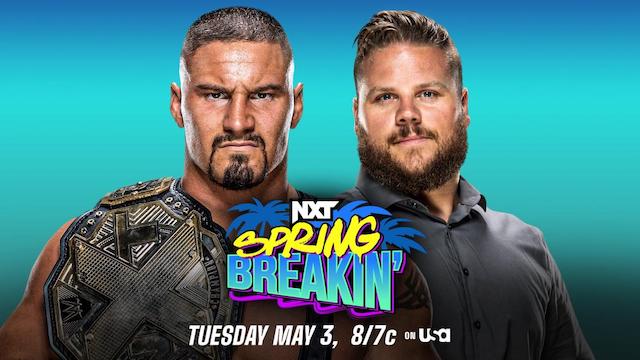 WWE NXT Spring Breakin' Joe Gacy vs. Bron Breakker