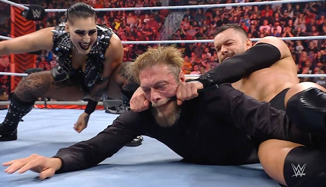 Edge Finn Balor Rhea WWE Raw