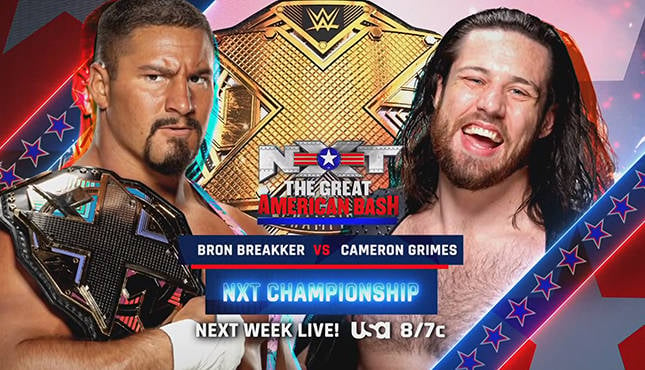 Updated Card For Next Week's NXT Great American Bash