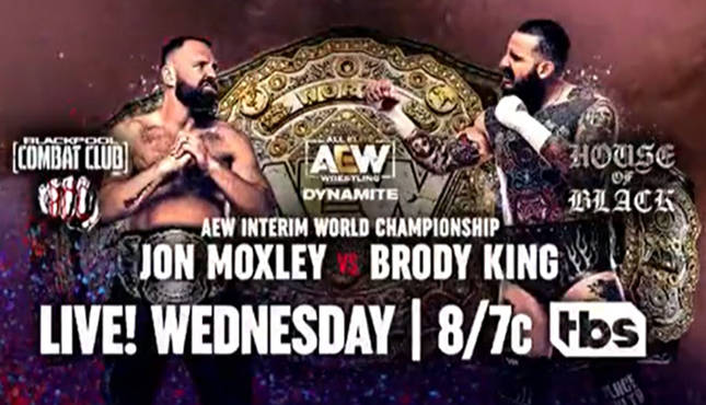 AEW Dynamite Brody King versus Jon Moxley