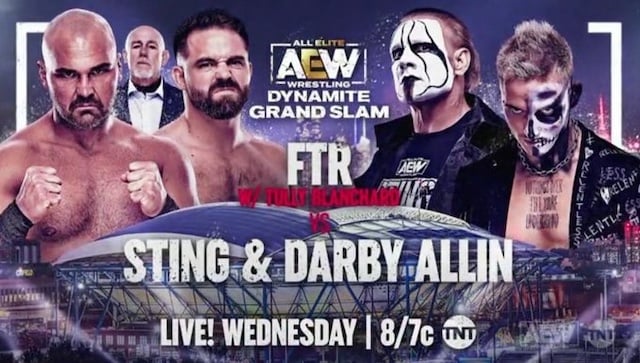 AEW Dynamite Grandslam FTR vs. Sting Darby Allin