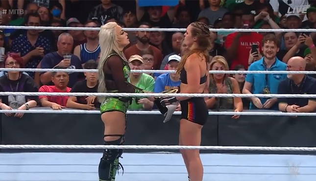 WWE Ronda Rousey Liv Morgan Money in the Bank