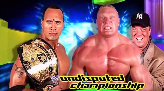 The Rock Brock Lesnar SummerSlam 2002