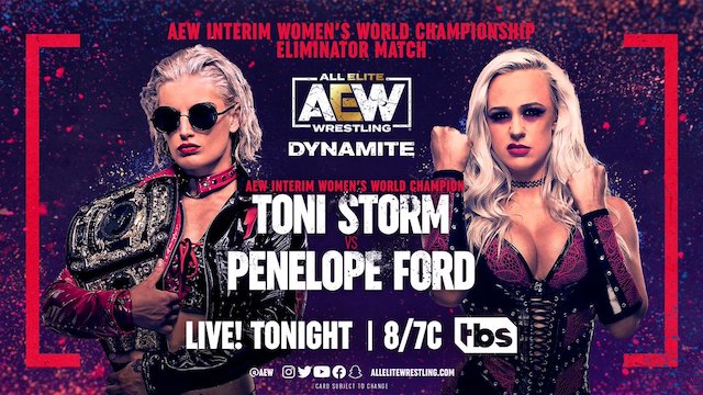 AEW Dynamite 9-07-22 - Toni Storm vs. Penelope Ford