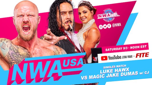 NWA USA Luke Hawx vs. Magic Jake Dumas