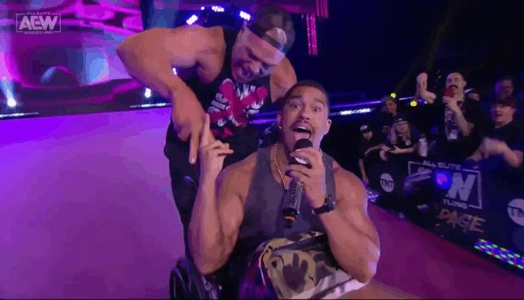 AEW Dynamite Anthony Bowens Billy Gunn, Scissoring