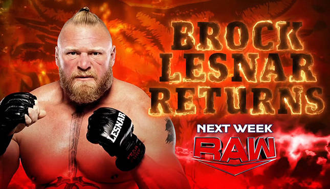 Brock Lesnar WWE Raw 10-31-22