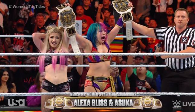 WWE Raw Asuka Alexa Bliss