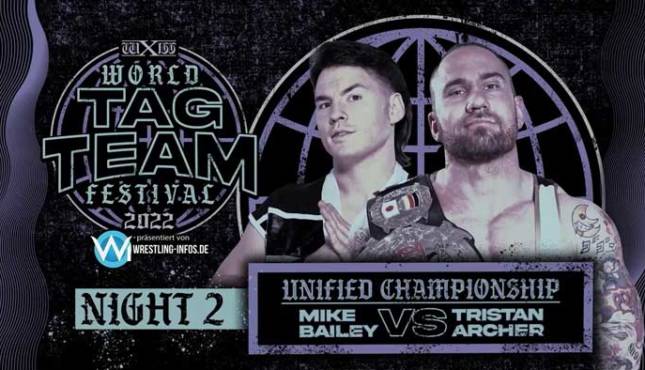 wXw World Tag Team Festival 2022 Night Two - Mike Bailey vs. Tristan Archer