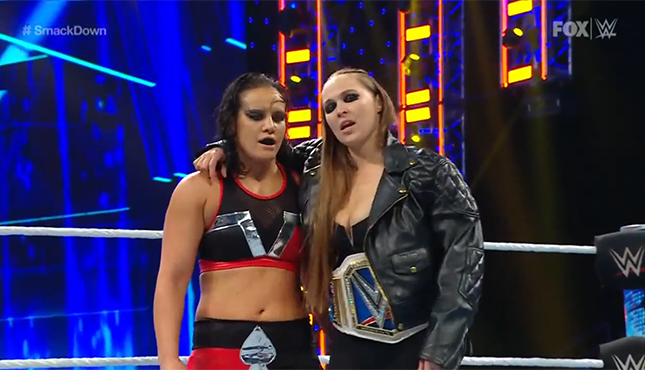 WWE Smackdown Ronda Rousey Shayna Baszler