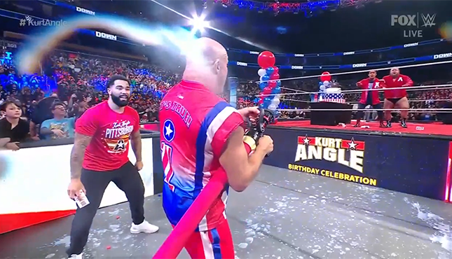 Kurt Angle Gable Steveson WWE Smackdown