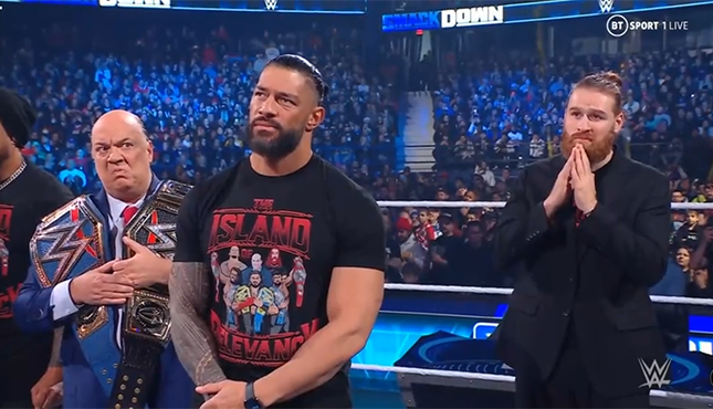 Roman Reigns Sami Zayn WWE Smackdown