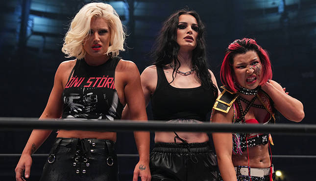 Saraya Toni Storm HIkaru Shida AEW Dynamite 12-21-22