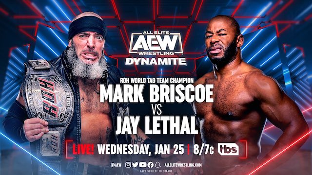 AEW Dynamite 1-24-23- Mark Briscoe versus Jay Lethal