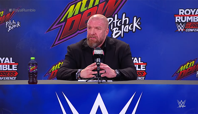 Triple H Royal Rumble Press Conference WWE