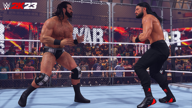 WWE 2K23 - Drew McIntyre Roman Reigns cage