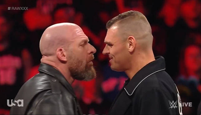 WWE Raw XXX Triple H Gunther