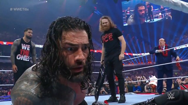 WWE Royal Rumble 2023 - Roman Reigns Sami Zayn The Bloodline