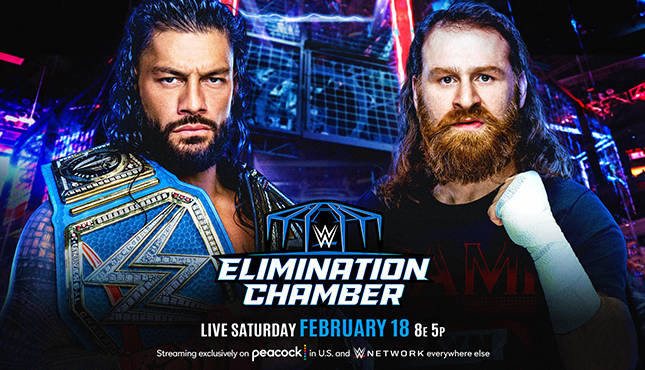 WWE Elimination Chamber WTT, Roman Reigns vs Sami Zayn