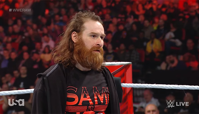 WWE Raw Sami Zayn