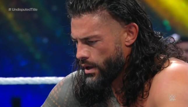 Roman Reigns reacts after selection in SmackDown as the No.1 pick