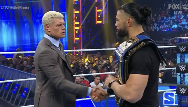 Cody Rhodes Roman Reigns WWE Smackdown